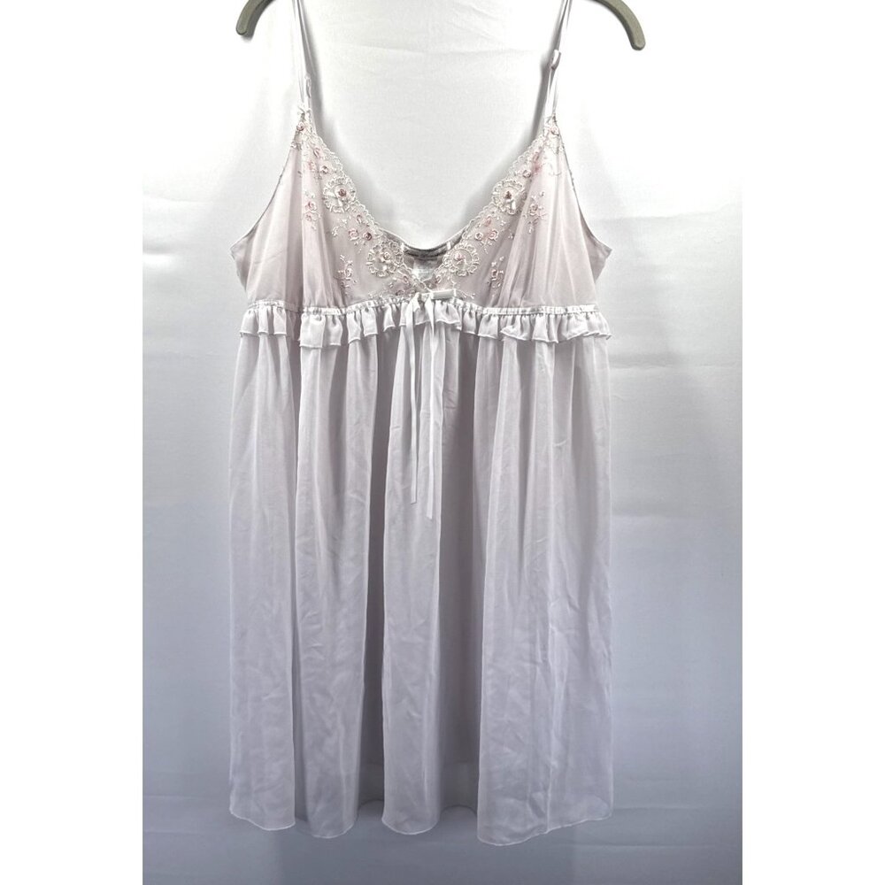 Linea Donatella Babydoll‎ Top Large Feminine Fairy Chemise Tank Adjustable Dress